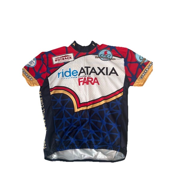 Lawrence Phillips Cycling Jersey w Pockets Ride to Cure FA (Friedreich's Ataxia) - Picture 1 of 3